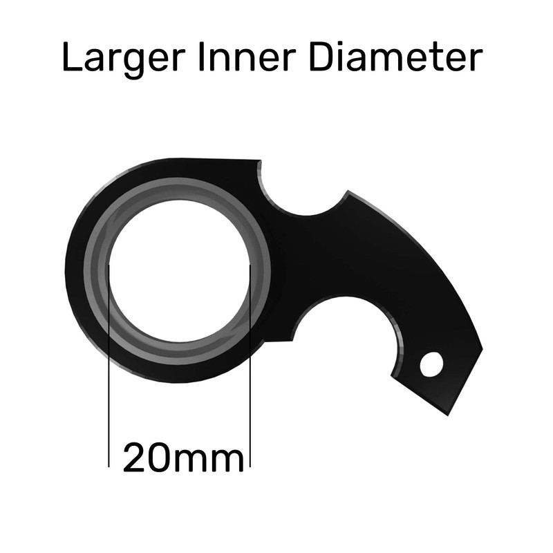 Karambit Keychain Spinner Fidget Toy - Upgraded 20mm Inner Diameter