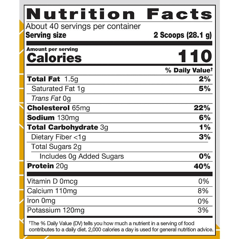 True Athlete Natural Whey Protein - Vanilla Flavor - 20g