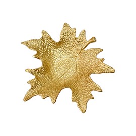 Metal Jewelry Dish, Leaf Shaped Ring Holder Jewelry Organizer, Trinket Dish Vanity Tray for Dresser Christmas Birthday Wedding Gifts