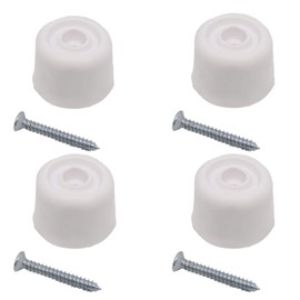 Rubber Door Stop White Pack of 4