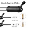 Mini Portable Bicycle Hand Pump Aluminum Alloy Tire Air Inflator
