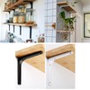 Joyangy 4pcs 4 Inch L Brackets, Heavy Duty Wall Mount