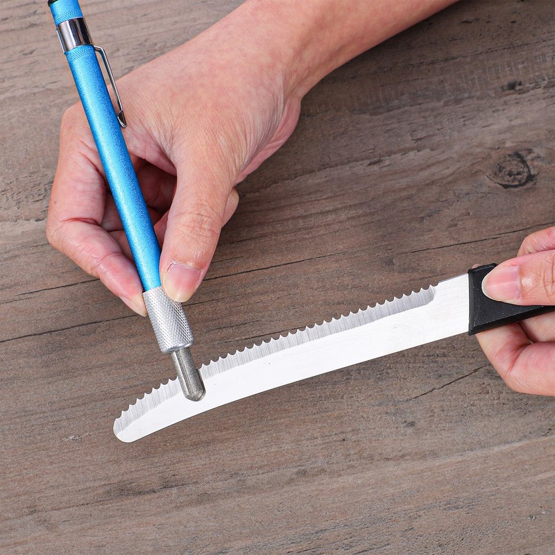2 PCS Diamond Sharpening Rod, Pocket Knife Sharpener Rod Retractable
