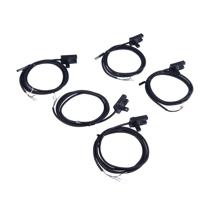 5Pcs Photoelectric Switch Sensor U Shaped Slot Photoelectric Switch Accessory