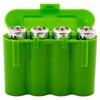 100 EBC Battery AA AAA CR123A Green Battery Holder Storage