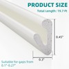 19.7 Ft V-Shape Weather Stripping Door Seal Strip,Self Adhesive Foam