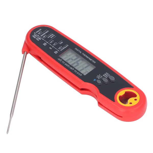 Folding Food Thermometer, Quick Temperature Measuring Electrical Meat Thermometer Probe