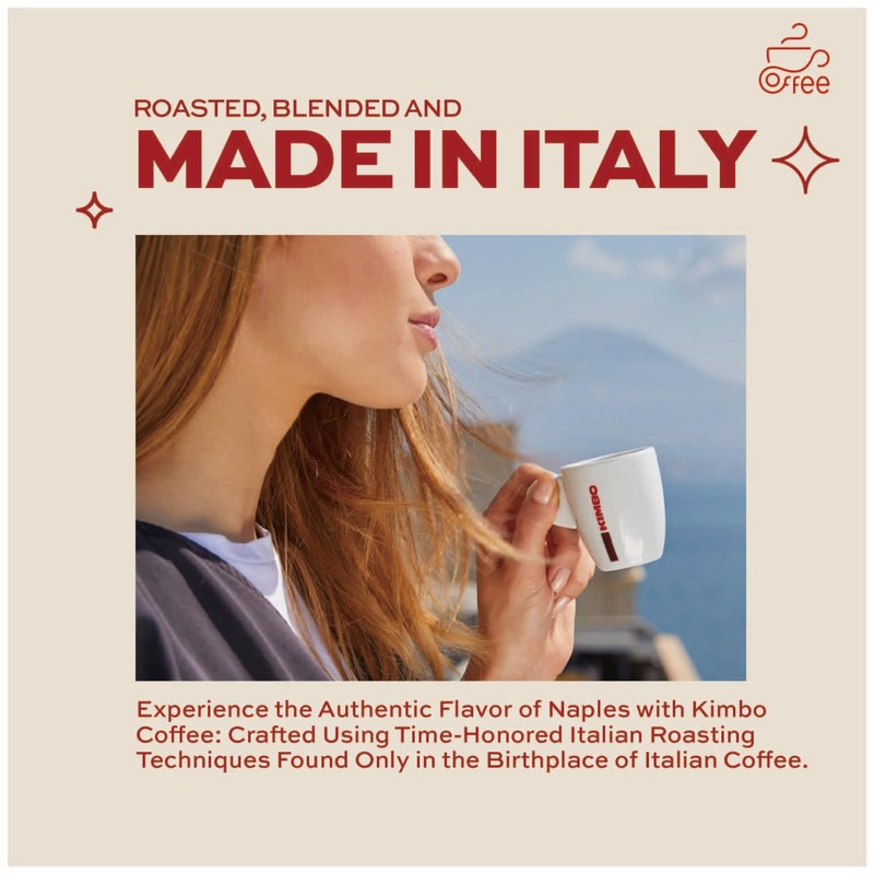 Kimbo Antica Tradizione Ground Coffee - Blended and Roasted in
