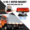 WINECO 2Pcs Rechargeable Flashing Lights for Vehicles, Super Magnetic Strobe