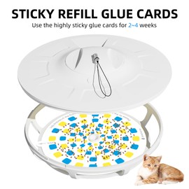 Kiwinurse Flea Trap Refills Glue Boards for UVLA1005, Upgraded Super Sticky Glue, 5 Pack