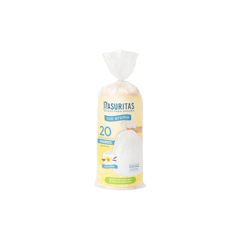Basuritas | 40 Bolsas De Basura Con Aroma Basuritas, 61x76