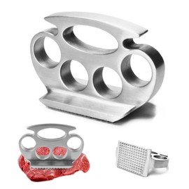 MIZOXY Meat Tenderizer Hammer,Metal Meat Hammer,Aluminum Alloy Steak Metal Mallet Kitchen Tool, Strong Durable Meat Tenderiser Mallet or Masher, Great for Steak Mince Chicken & Fish