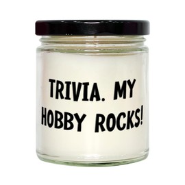 Trivia. My Hobby Rocks! Trivia Candle, Joke Trivia Gifts, For Men Women, Trivia board game, Trivia party, Trivia night, Trivia questions, Birthday party games, Party games for adults, Party games for