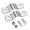 sourcing map Wall Mount Ceiling Mount Pipe Support, 304 Stainless