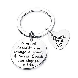 Softball Coach Thank You Gifts - Thank You Coach Keychain Gifts A Great Coach is Hard to Find Keychain New Year Christmas Gifts