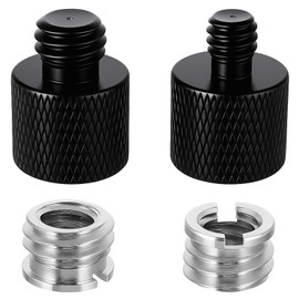Vin Beauty 1/4 to 3/8 & 3/8 to 1/4 Camera Tripod Adapter, Aluminum Alloy Female to Male Adapter Screw for Camera, Mount, Monitor
