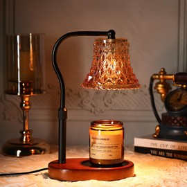Candle Warmer Lamp with Candle Melter, Electric Candle Lamp Warmer, with Timer & Dimmer Height Adjustable Scented Candles, Mother's Day Christmas Gift for Mom, Candle Warmer Lamp Bulbs for Home Deco