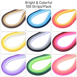 YURROAD Quilling Paper for 36 Colors 900 Strips Paper Quilling Set with Quilling Paper Strips 5mm x 39cm for DIY Quilling Paper Arts and Crafts Card Design (5mm)