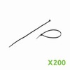 NavePoint 8 Inch Nylon UV Resistant Cable Wire Zip Tie