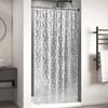 OTraki 3D Shower Curtain 48" x 72", Clear Shower Curtain