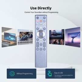 GWVEE ERF6A80 Replacement Remote Control for Hisense TV A7/U6/U7/U8 Series Mini-LED ULED UHD 4K Google Smart TV