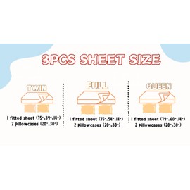 SDY 3PCS Black and White Cat Bedding Sheet Set, Cartoon Cat Sheets, Cooling Soft Easy Care, Bedding Decor Set with Deep Pocket Fitted Sheet & 2 Pillowcases for Boys, Girls and Teens, Twin