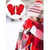 Sumind 12 Pairs Kids Mitten Knitted Toddler Mittens Winter Warm