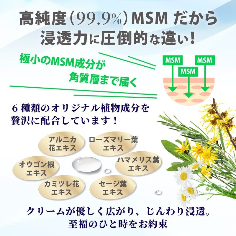 MSM Cream / Made in Japan OptiMSM