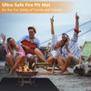 50X38 Inches Under Grill Mat, 3-Layer Thickened Fire Pit Mat,