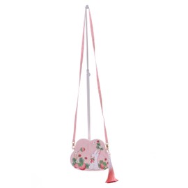 LB-7117-1 Pink Strawberry Rabbit Hanfu Bag Chinese Purse Embroidered Women's Bag Mini 15 x 12 cm, multicoloured, Retro