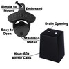 Jumiok Black Bottle Opener Wall Mounted Beer Top Opener with