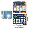 Outer Space Potty Training Sticker Chart, 20 Potty Charts with