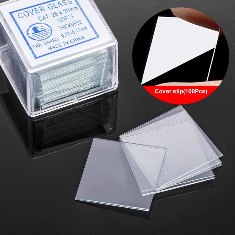 WANGCL 400 PCS Microscope Cover slips For Biological Education Student