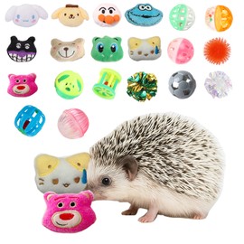 20Pcs Hedgehog Enrichment Toys - Cute Hedgehogs Cage Toy for Cuddling, Photo Props & Enrichment Play - Hedgehog Chew Toys for Boosts Natural Instincts & Daily Exercise