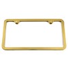 Gold Chrome Plated License Plate Frame, Comes with Chrome Screw