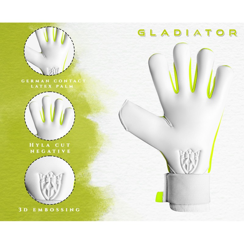Keeperking GladiatorKing Negative Cut Professional Men's Goalkeeper Gloves with Professional