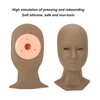 Lash Mannequin Head, Silicone Grafting Eyelash Practice Head Model with