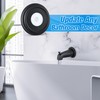 Dreyoo Metal Tub Spout Cover Ring with Foam Gasket, Black