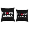 I Love Zenia Matching Girlfriend & Boyfriend Zenia Name Throw