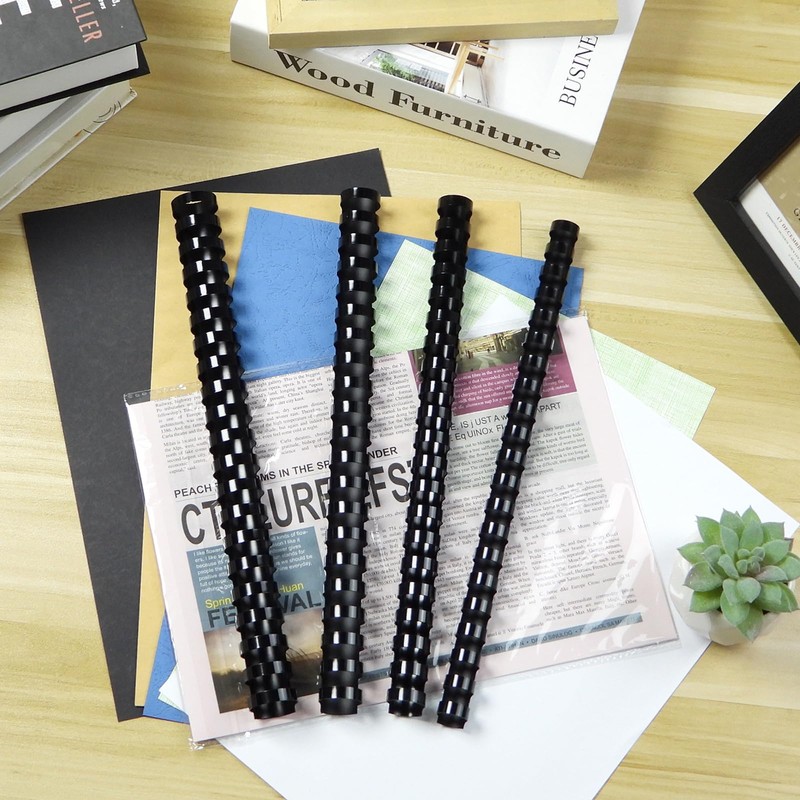 RAYSON Pack of 40 Black 125-200 Sheets 21 Rings 16mm