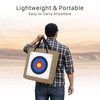 FANOWZUO 20 Inch Archery Target for Backyard Practice, Straw Bow