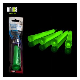 KNIXS - 10x Power Glow Sticks for 15 Years Professional Quality Glow Sticks Individually Packed - 150 x 15 mm - Glow Stick - Premium Green Luminous - for Party, Festival, Wedding, Outdoor or Emergency