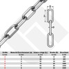 Stainless Steel Chain VA4 Round Steel Anchor Chain Stainless Steel