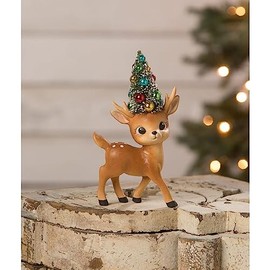 Bethany Lowe Merry & Bright Standing Reindeer Figurine