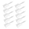 10pcs Z Shaped Wide Tooth Comb Stylish Portable Double Sided