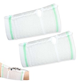 Fezf 2 Pezzi Copri PICC,Copri PICC Braccio Donna,Rete Elastico Polsino,Protezione per Braccia,Per Donna,Uomo,Anziani e Pazienti Chemioterapici,XL