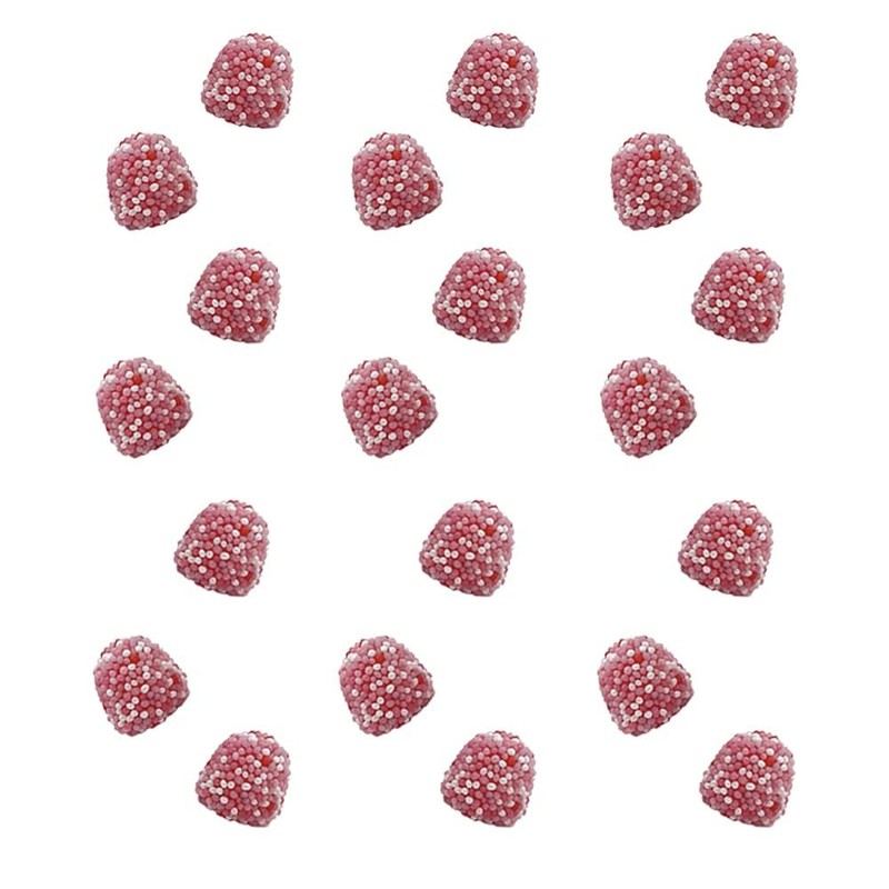 Fruidles Berry Gummy Candy, Nonpareils Coated Gummies (1 Pound, Pink