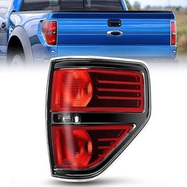 Nilight Passenger Side Taillight Assembly for 2009 2010 2011 2012 2013 2014 Ford F-F150 F150 Pickup Truck Right Rear Lamp Replacement OE Style Red Housing Tail lamp