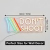ARC "Don't Shoot" Neon Sign for Game Room - Funny