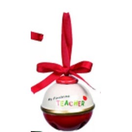 Unbranded Ceramic Jingle Bell Ornament-TEACH